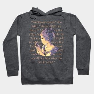 A Little Princess Portrait and  Quote Hoodie